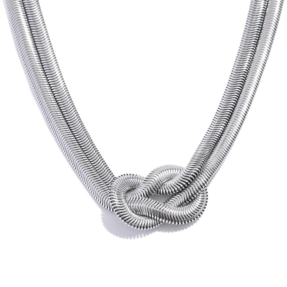 Knot Herringbone Chain - Cardi Bella
