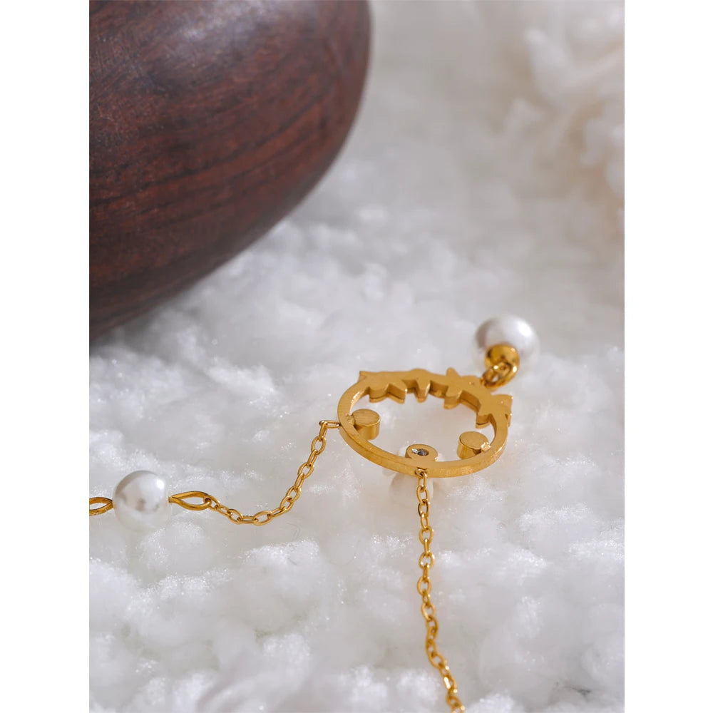 Moonlit Bloom Necklace - Cardi Bella