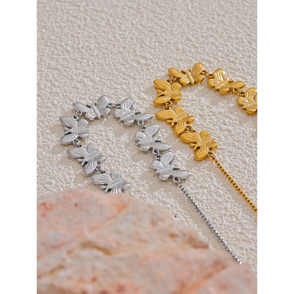 Butterfly Charm Chain - Cardi Bella