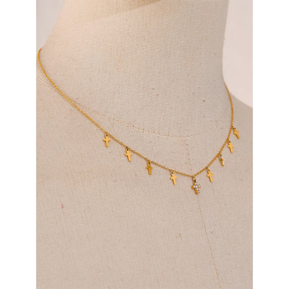 Faith Cascade Necklace - Cardi Bella
