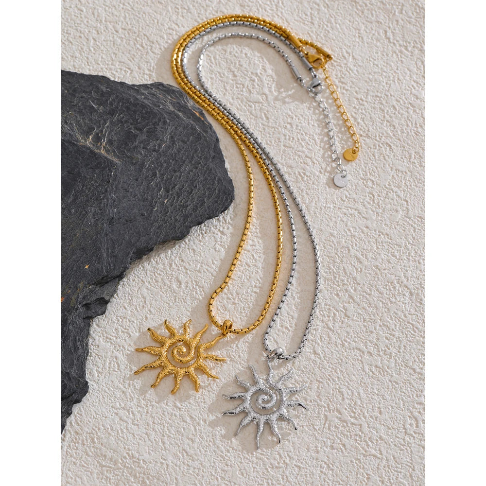 Flare Del Sol Necklace & Earrings Set - Cardi Bella