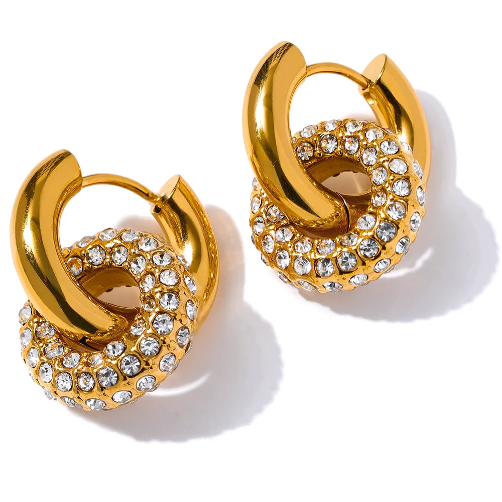 Nudo Brillante Earrings - Cardi Bella