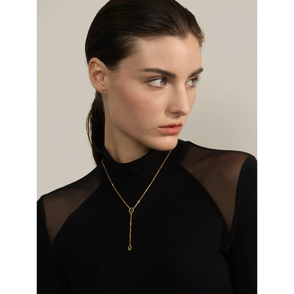Luce Pavé Necklace - Cardi Bella