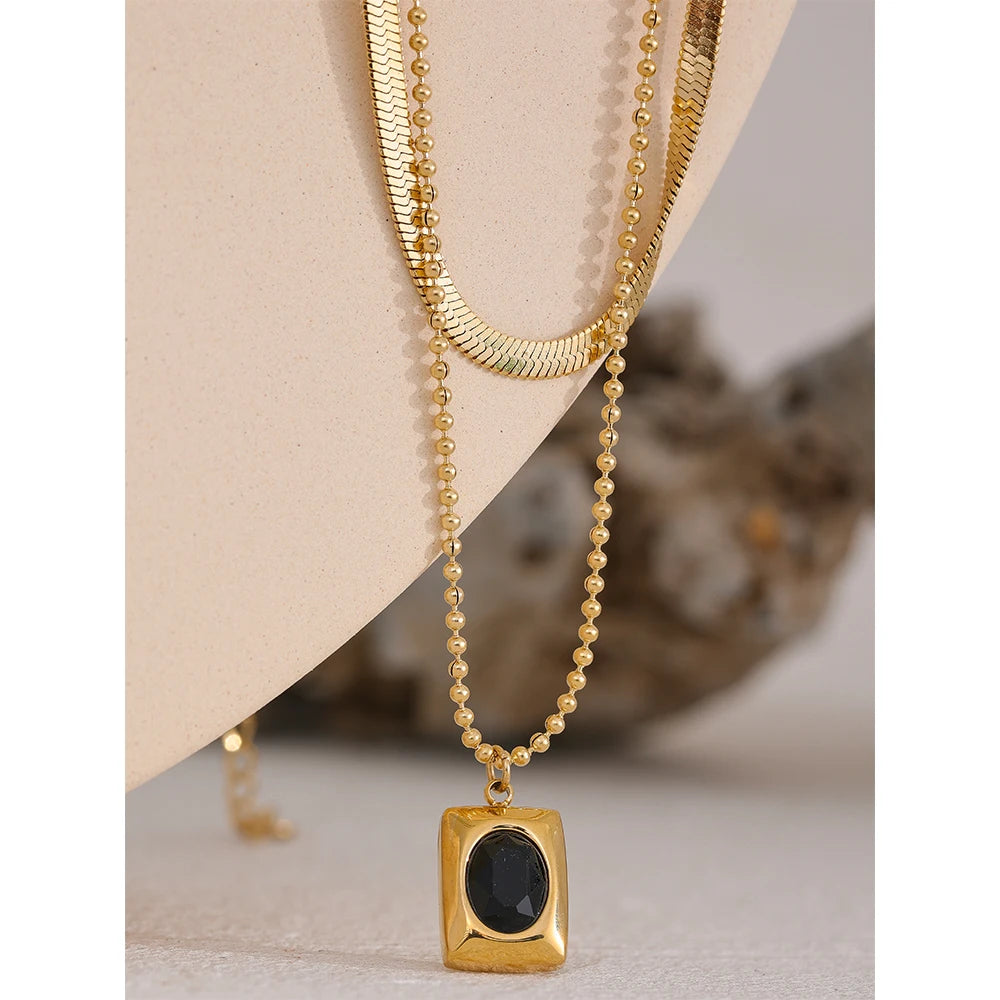 Doppia Bellezza Layered Necklace - Cardi Bella