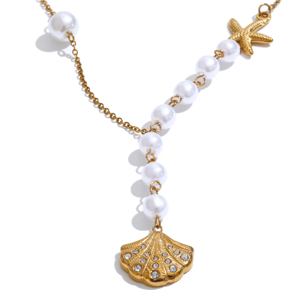 Oceana Pearl Necklace - Cardi Bella