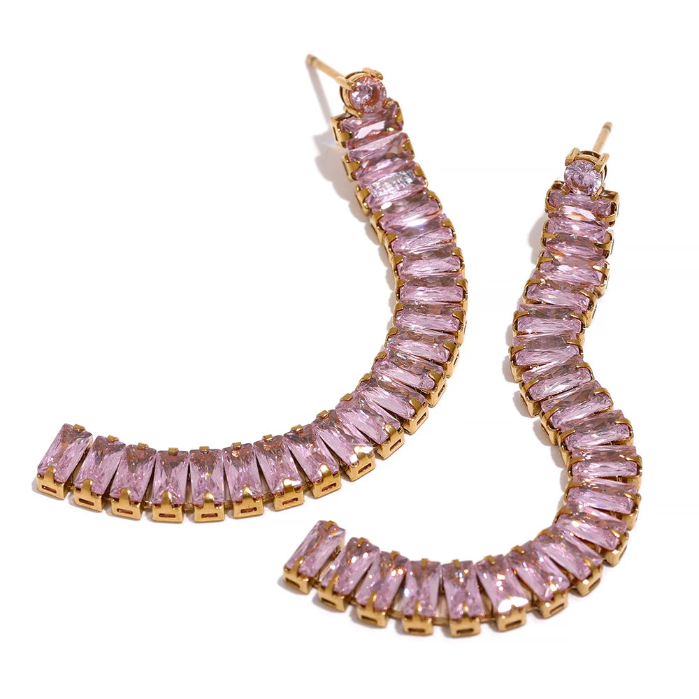 Zafira Curve Earrings - Cardi Bella