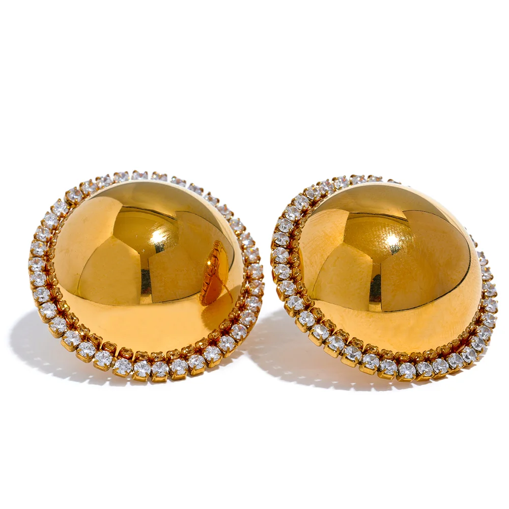 Soleil Halo Studs - Cardi Bella