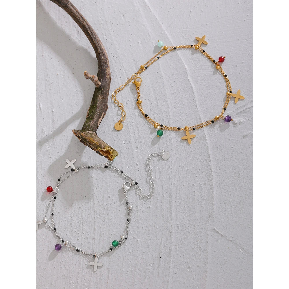 Mariposas de Luz Anklet - Cardi Bella