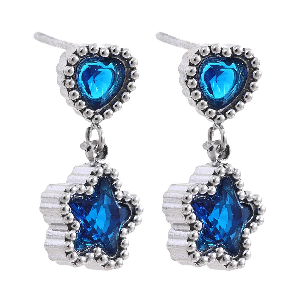 Estrella Azul Earrings - Cardi Bella