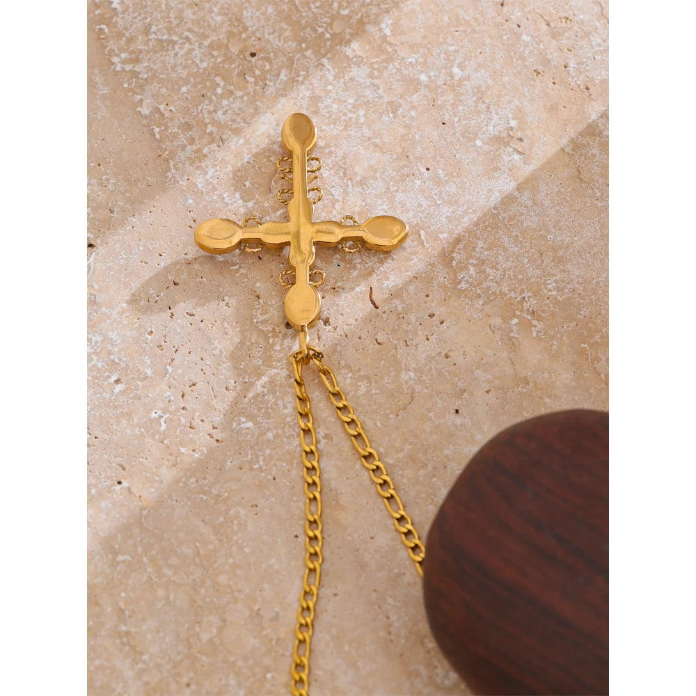 Divine Spectrum Cross Necklace - Cardi Bella