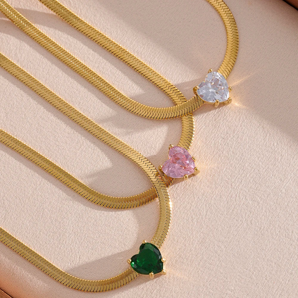Corazón Serpenteo Necklace - Cardi Bella