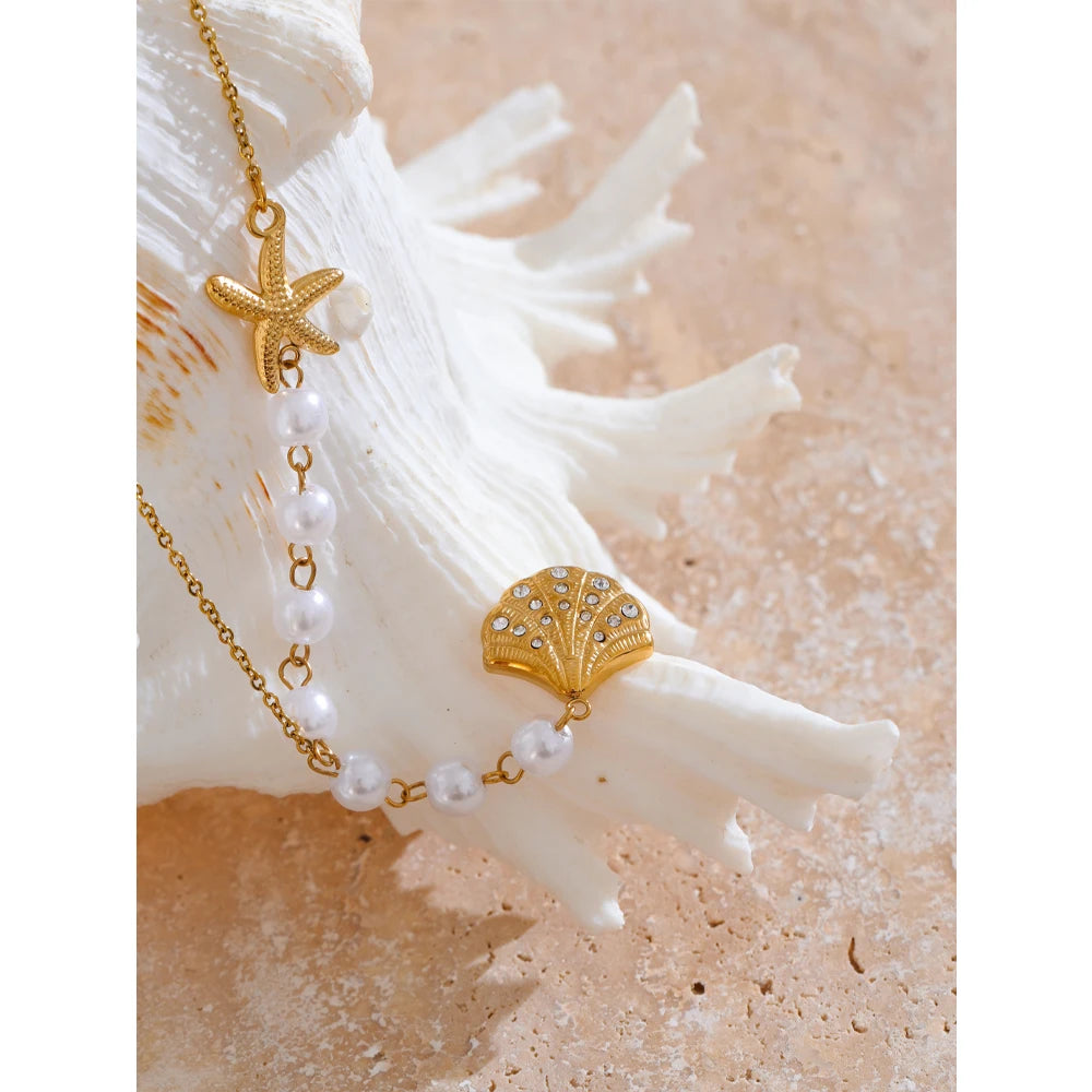 Oceana Pearl Necklace - Cardi Bella