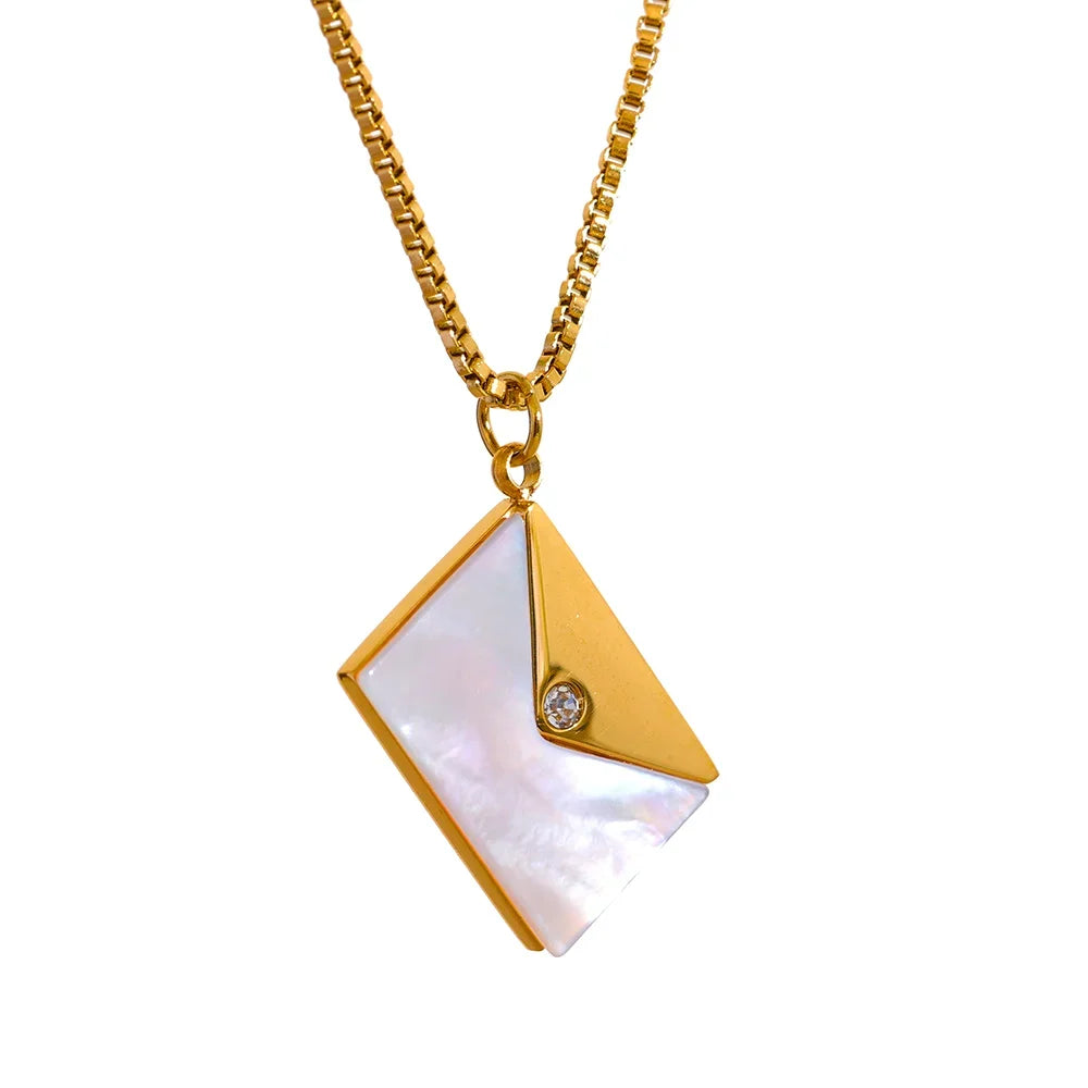 Opal Letter Necklace - Cardi Bella