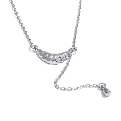 Le Cute Croissant Necklace - Cardi Bella