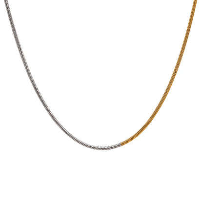 Two Tone Minimalist Chain - Cardi Bella