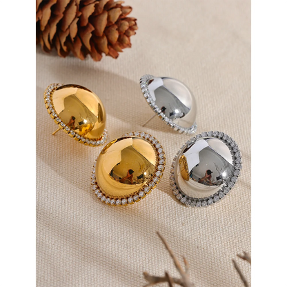 Soleil Halo Studs - Cardi Bella