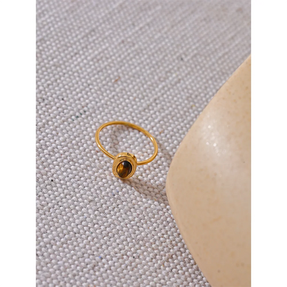 Alma Amber Ring