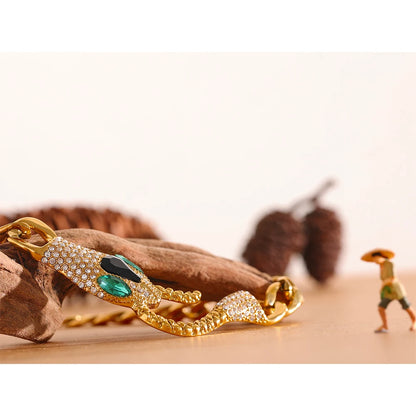 Serpente Fierce Necklace - Cardi Bella