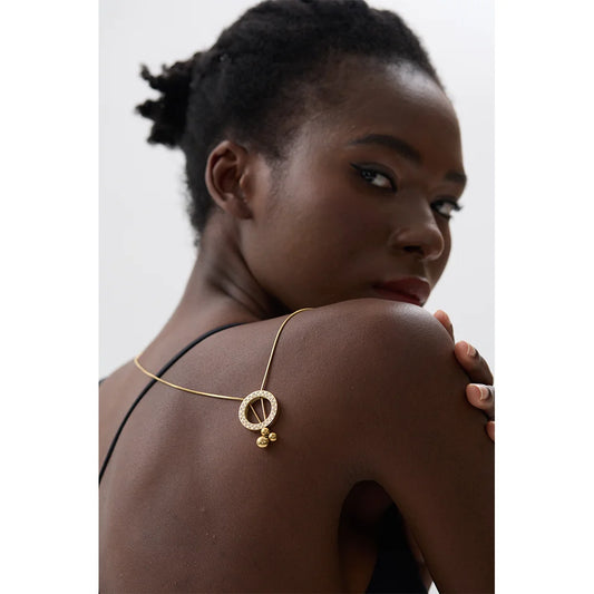 Circolo Lariat Necklace - Cardi Bella