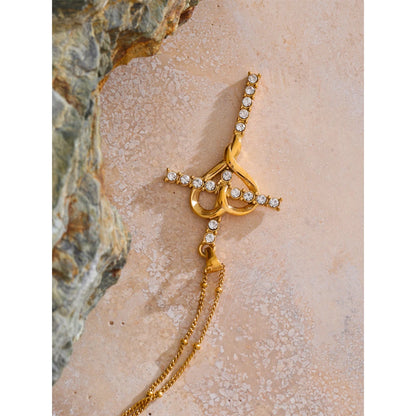 Eternal Devotion Cross Necklace - Cardi Bella