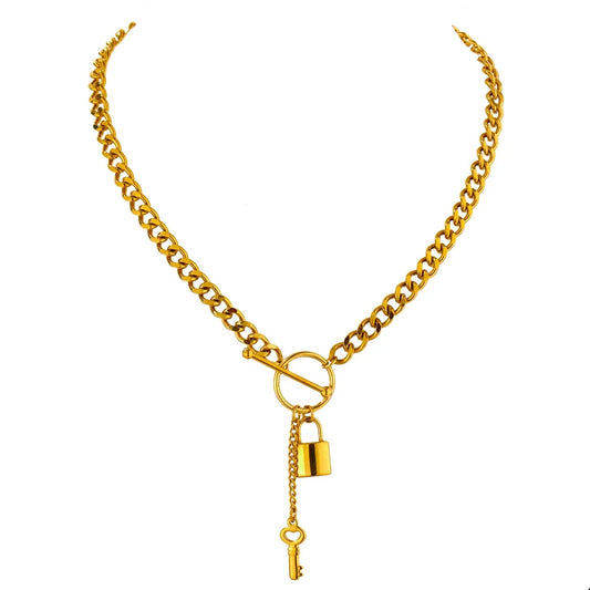 Locked-In Necklace - Cardi Bella