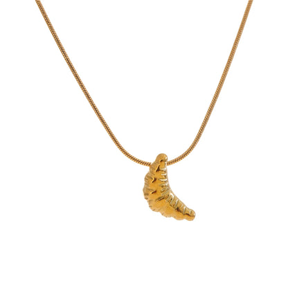 Le Cute Croissant Necklace - Cardi Bella