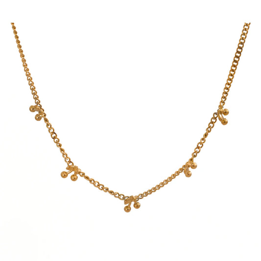 Golden Droplets Necklace - Cardi Bella