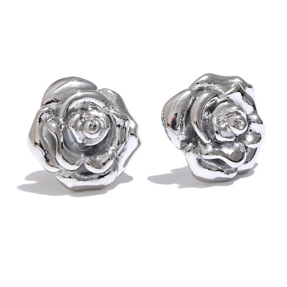 Rosa Corazon Earrings - Cardi Bella