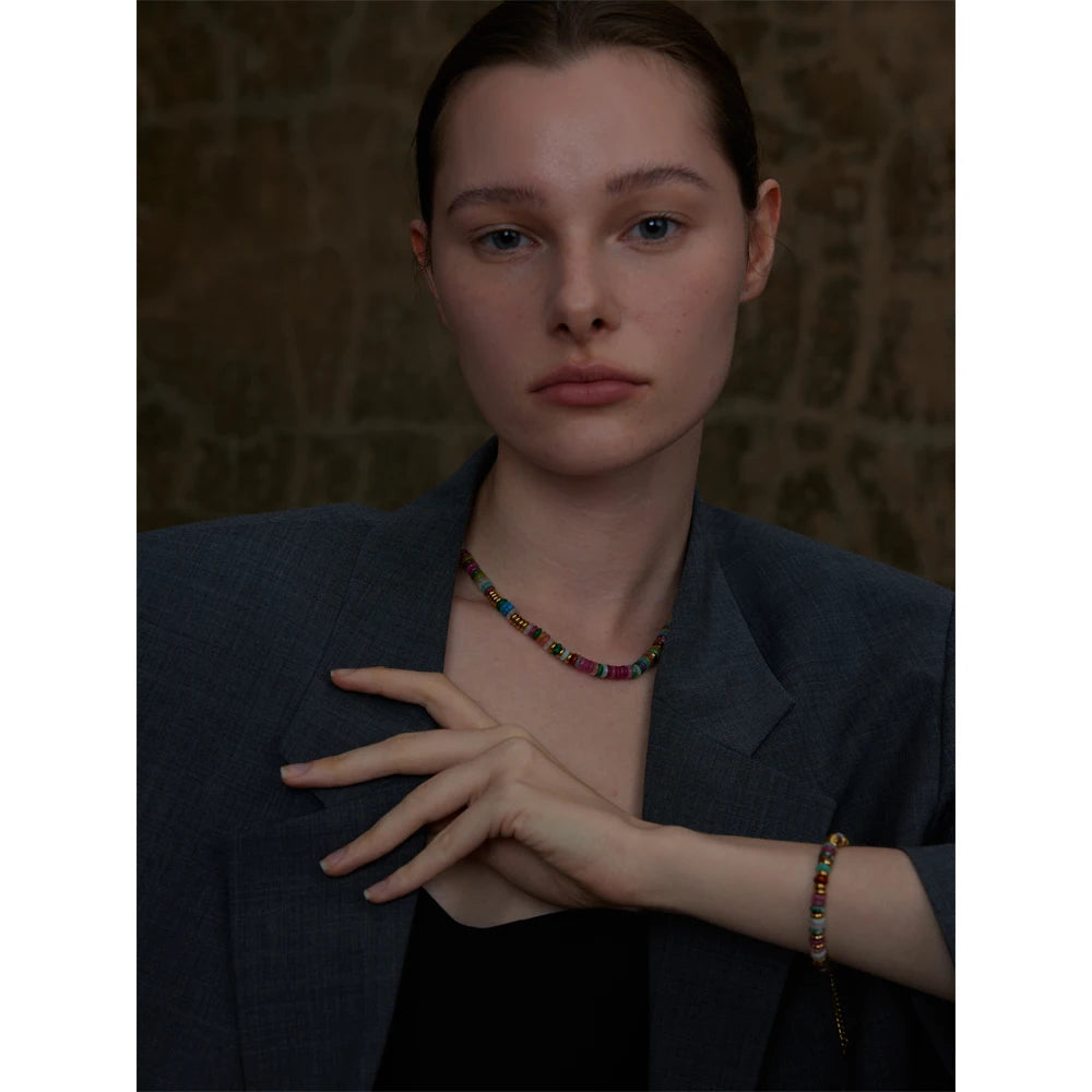 Nomad Beaded Necklace - Cardi Bella