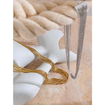 Golden Cascade Choker  - Cardi Bella