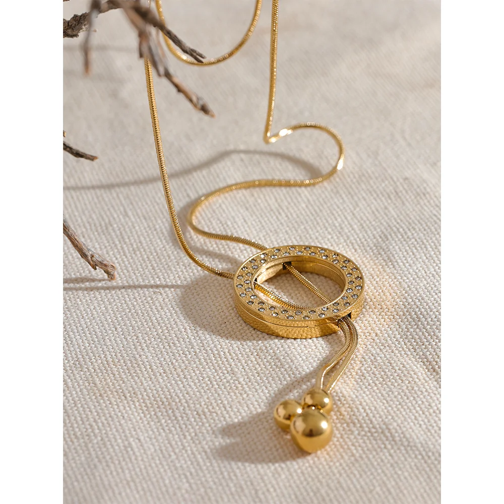 Circolo Lariat Necklace - Cardi Bella