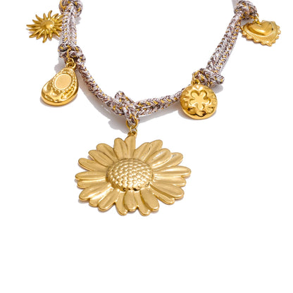 Flor Del Sol Necklace - Cardi Bella