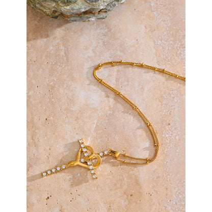 Eternal Devotion Cross Necklace - Cardi Bella