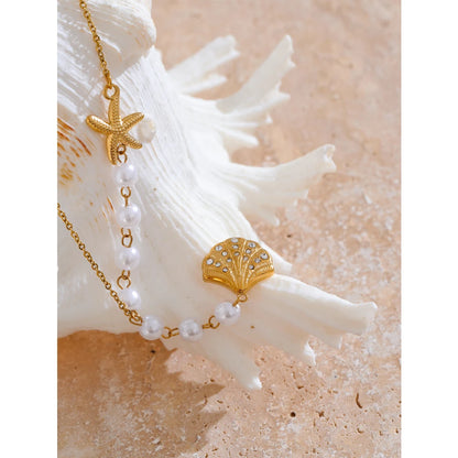 Oceana Pearl Necklace - Cardi Bella